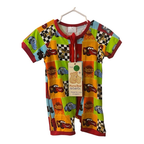 Mama Bear & Cub Co Other - Mama Bear & Cub Co. Bamboo Shorty Zippy | Disney Cars Print | NWT